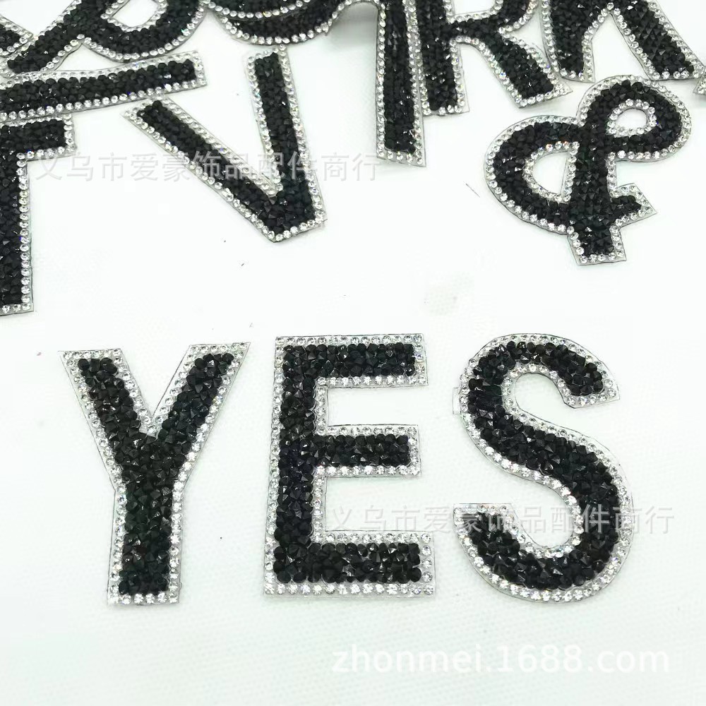 Set nero di 26 lettere