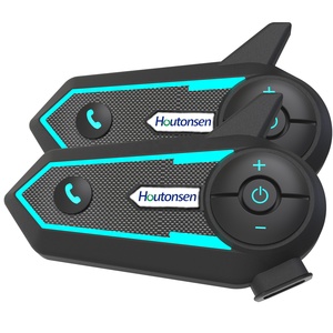 Intercomunicador con Bluetooth 5,2 Para casco de motocicleta, interfono inalámbrico, intercomunicador, IP67, auriculares impermeables para llamadas - Product Image 1