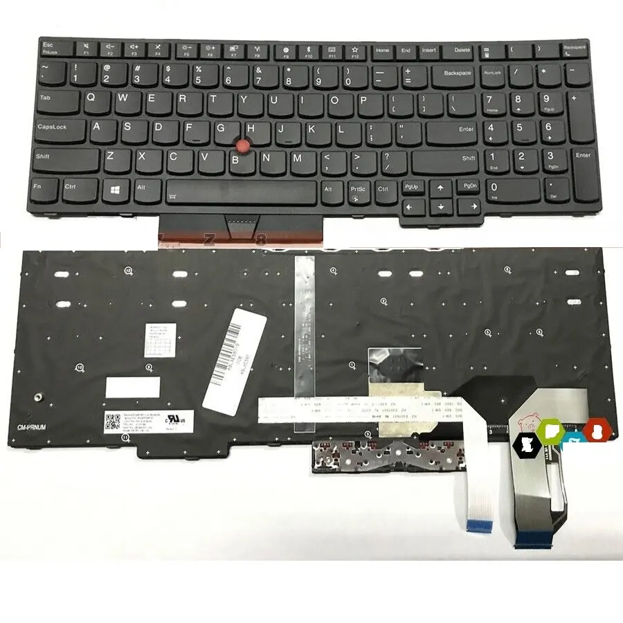 Ordinateur portable nouveau clavier américain pour Lenovo pour ThinkPad E580 E585 L580 P52 T590 E590 E595 01YP64 Notebook anglais
