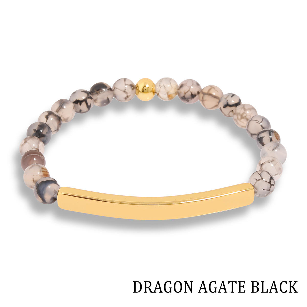 Agate noire de modèle de dragon
