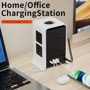 Venta directa 8 Vías + 4 puertos USB Multi Plug Us Socket Multi Socket Travel Plug Extension Cord Sockets - Product Image 5