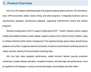 LEDTAO HD-A5L RGB Full Color Led schermo di visualizzazione Video Dual-mode Async e scheda di controllo di sincronizzazione - Product Image 3