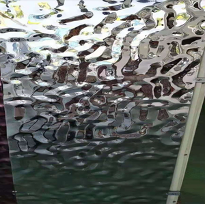 Lamina di acciaio inossidabile 304 oro con finitura a vibrazione 1.2mm per rivestimenti di pareti e colonne di fascia alta - Product Image 3