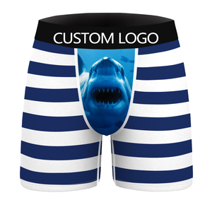 Nieuwe 2023 Custom Groothandel Heren Boxer Slips Elastische Taille Custom Heren Ondergoed 100% Polyester Sublimatie Print - Product Image 4