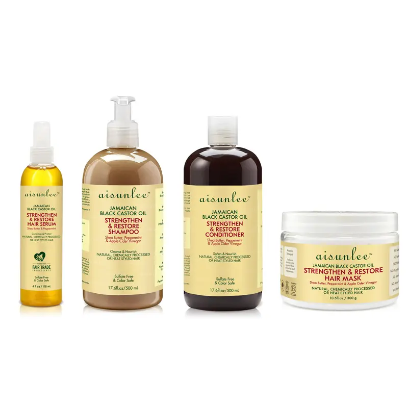 Voor Alle Haartypes Zwart Jamaicaanse Castor Olie Shampoo Conditioner Reparatie Hydrateren Groeien Gezond Haar Geen Sulfaten Haarverzorging Set