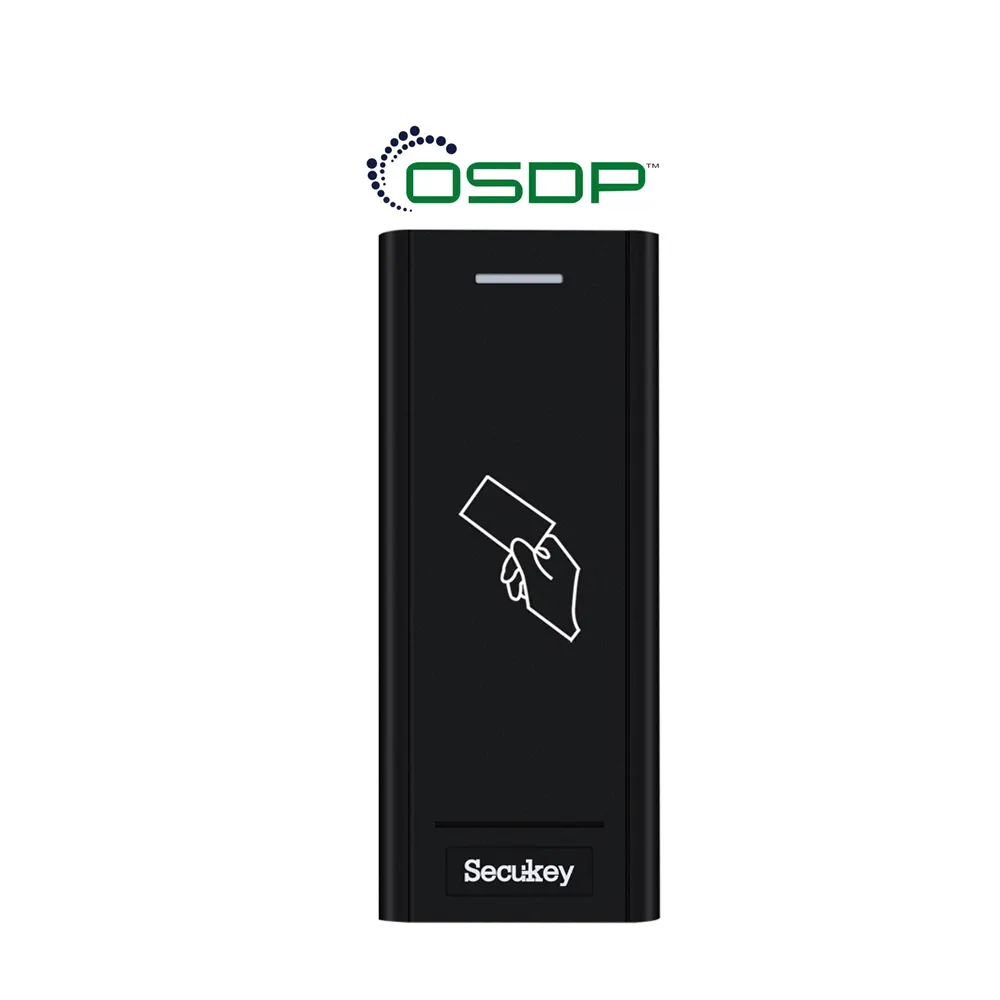 Lector de tarjetas Secukey Mullion-Gang OSDP RS485, 13,56 MHz Mifare DesFire EV1 EV2, lector Prox 125KHz para control de acceso