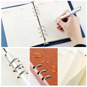Diary PU Leather Custom Logo Loose-leaf Pu <strong>Note</strong> Books and Journals <strong>Color</strong> Soft Cover <strong>Notebook</strong> - Product Image 5