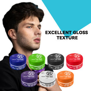 OEM etiket kenar kontrolü için yüksek kaliteli saç şekillendirici jel Salon güçlü tutun saç vaksı Retro kokulu tahriş edici olmayan pomad & balmumu - Product Image 1