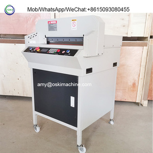 Elektrikli çıkartmalar kesme makinesi giyotin kağıt deri kesici kitap ciltleme makinesi kesici - Product Image 2
