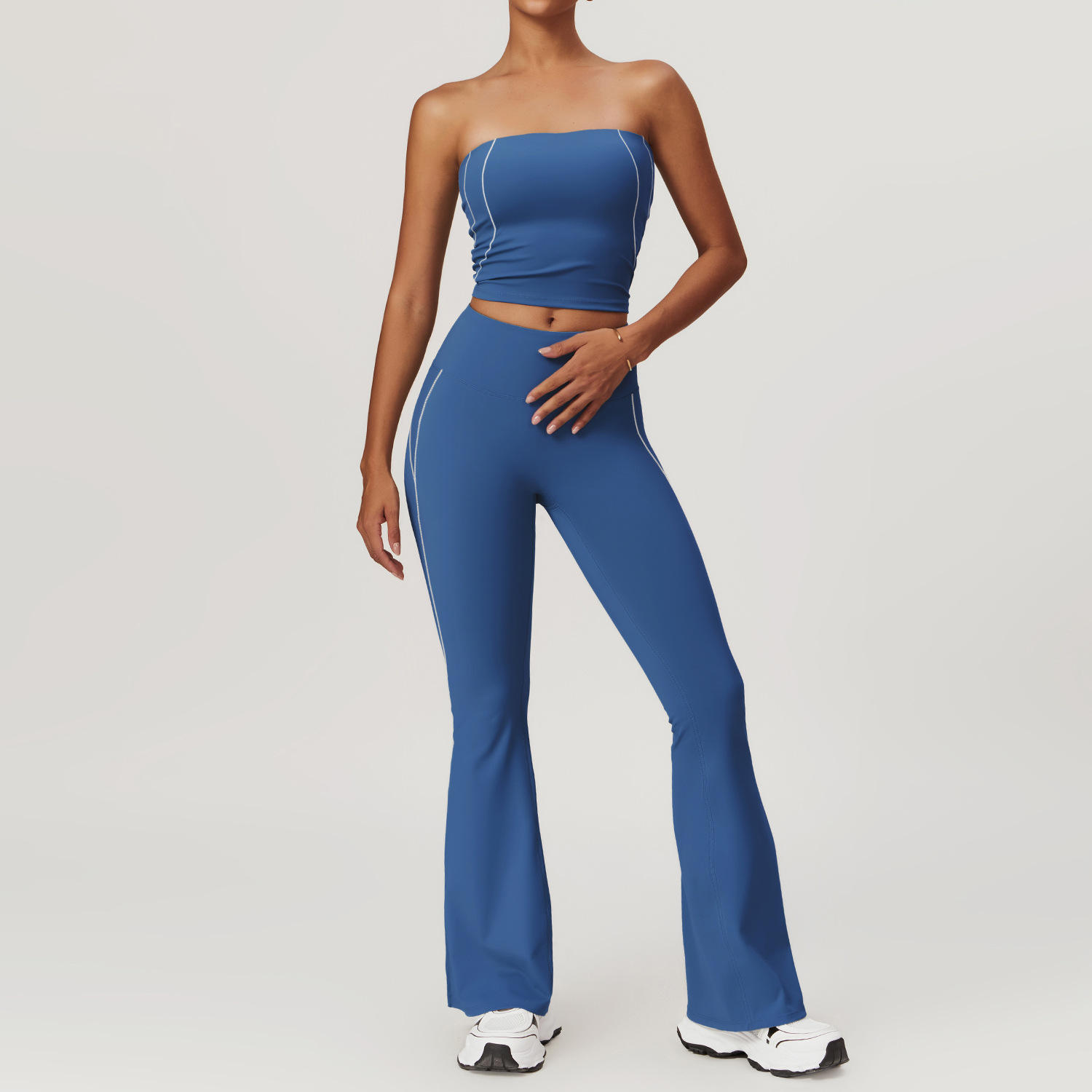 Vest and trousers, night sky blue