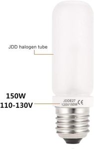 150Wモデリングランプ電球JDDタイプE27フロストハロゲン電球フォトスタジオストロボ用ユニバーサル交換用モデリング電球 - Product Image 4
