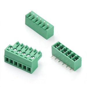 Conectores de bloque de terminales enchufables, 6 pines, ángulo recto, macho y hembra, 3,81mm - Product Image 5