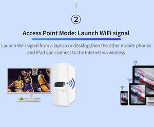 ฟรีไดร์เวอร์ QLOCOM CF-812AC V2 2dBi เสาอากาศ WPA3 Wifi Dongle Dual Band จําลอง AP 2.4 และ 5.8GHz 11AC 1300Mbps อะแดปเตอร์ Wifi USB - Product Image 4