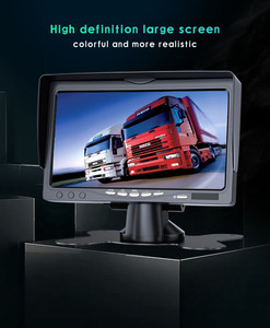 Alta calidad 7 pulgadas entrada RCA portátil vista trasera TFT LCD HD 1024x600 IPS Monitor para camión autobús cosechadora - Product Image 4