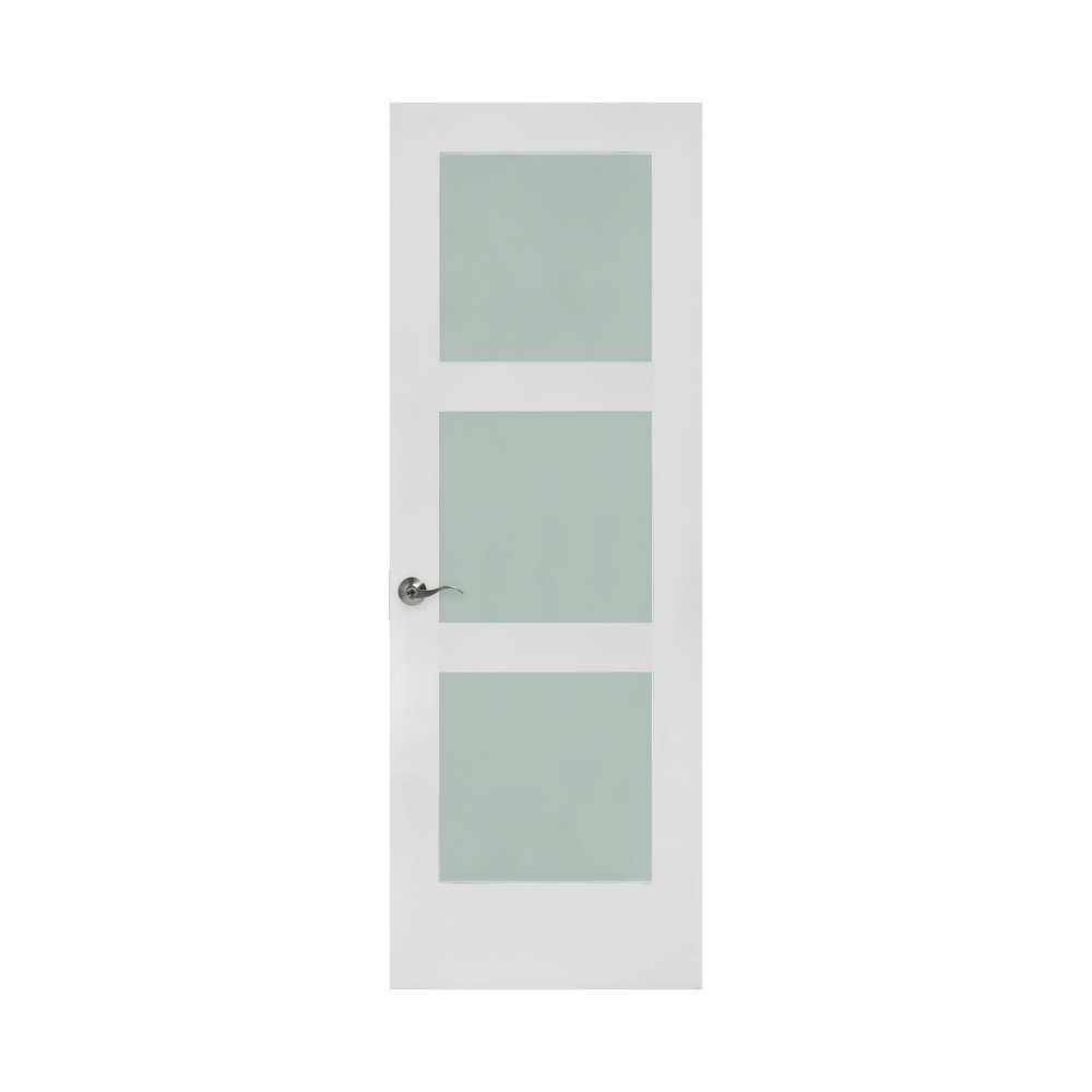 3 Lite shaker glass door