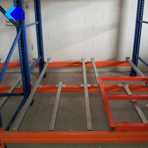 Jracking fabrika doğrudan satış özelleştirilmiş çelik geri itme raf paleti raf sistemi - Product Image 6