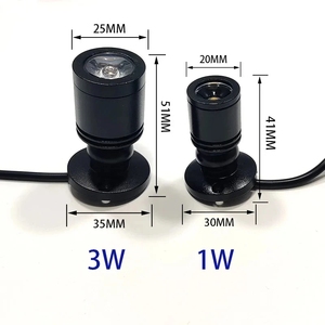 RGB Led spot USB 5V dim renk Mini tavan lambası 1W 3W vitrin dolap ışığı odası dekor 1 ila 4 uzaktan kontrolde Set - Product Image 3