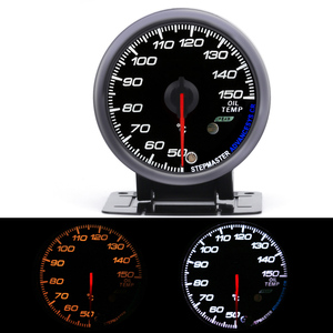 Medidor de temperatura de aceite de cara negra de 60MM, 50-150C, función de pico de luz blanca/ámbar, medidor de temperatura de aceite, medidor de coche con Sensor - Product Image 2