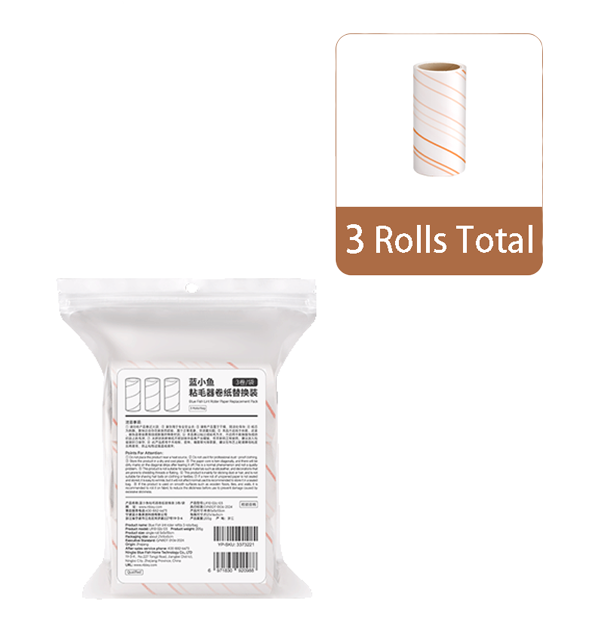 Recharge de rouleaux blancs (3 rouleaux)