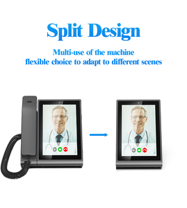 Teléfono Android Llamadas IP Sin tarjeta SIM Uso de escena de oficina Pantalla grande de 8 pulgadas Escritorio inalámbrico Flexible Uso de teléfono Android SIP - Product Image 5
