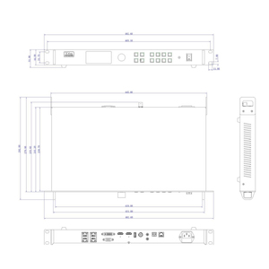 Color light X4M Professional LED-Anzeige controller mit 2,6 Millionen Pixeln Lade kapazität Spleiß video prozessor - Product Image 5