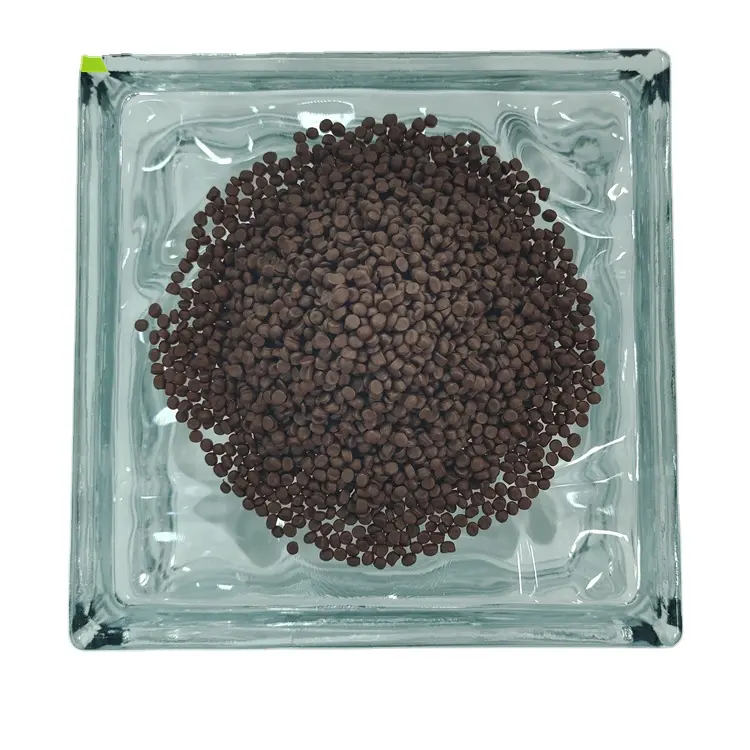 QE6816 Brown High Quality Eva Plastic Material Chemical Eva Compound Granule For Slippers midsole sneakers sandals