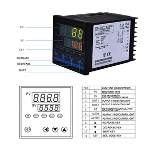 High Precision 220V K Type Thermocouple DIgital <strong>Temperature</strong> <strong>Controller</strong> Thermostat Pid SSR Output with Alarm <strong>Function</strong>