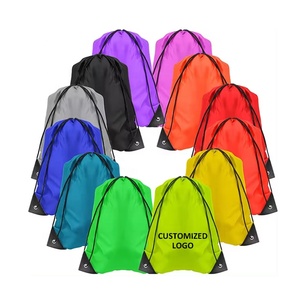 Custom Logo Cheap Polyester Drawstring Bag Gym Sports Draw <strong>String</strong> Bags Sport Bag Drawstring Backpack - Product Image 6