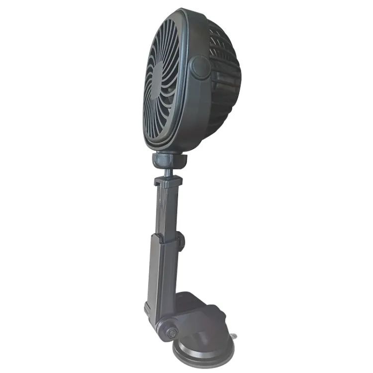New Arrival 3-speed turbo air blowing portable Car Suction Cup Fan Desktop Dormitory Office Kitchen Mini Fan