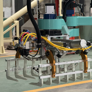 Su misura PLC linea di produzione pallettizer colonna automatico Robot sistema di impilamento per borsa tessile plastica industria del legno - Product Image 6
