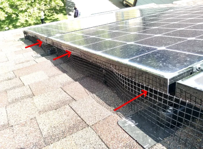 Zengda Kit de protetor solar para pássaros, painel solar de 6 polegadas x 100 pés com 60 presilhas solares