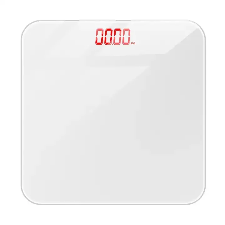 Tempered glass solid color LED display screen for household weighing scales, bathroom scales, simple and beautiful