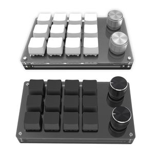 Teclado de perilla personalizado para programación de Macro, periférico RGB de 3/6/12 teclas, Mini Botón de copia, Photoshop, para juegos, mecánico, Hotswap, Macro pad