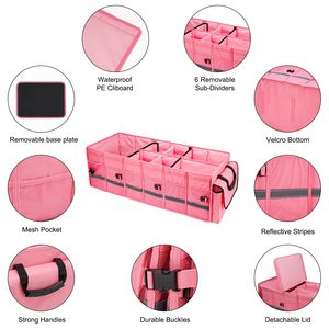 Custom Car Organizers and Storage <strong>Trunk</strong> for Custom Space, Collapsible <strong>Trunk</strong> Storage with Non Slip Bottom, Foldable Cover - Product Image 6