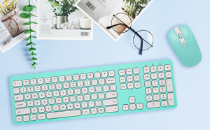 Venta caliente Slim 2,4G Wireless Keyboard and Mouse Combo Set Scissor Switch para Notebook Laptop Mac Desktop PC - Product Image 3