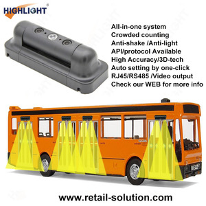Cámara 3D Contadores de pasajeros Sistema de conteo de pasajeros de autobús Sensor de conteo de personas para autobús - Product Image 3