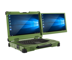 Commercial Encrypted Customized <strong>Dual</strong> Screen <strong>Computer</strong> Inter <strong>Core</strong> I7 <strong>Processor</strong> with <strong>Dual</strong> Batteries and <strong>Dual</strong> Hard Drives - Product Image 1