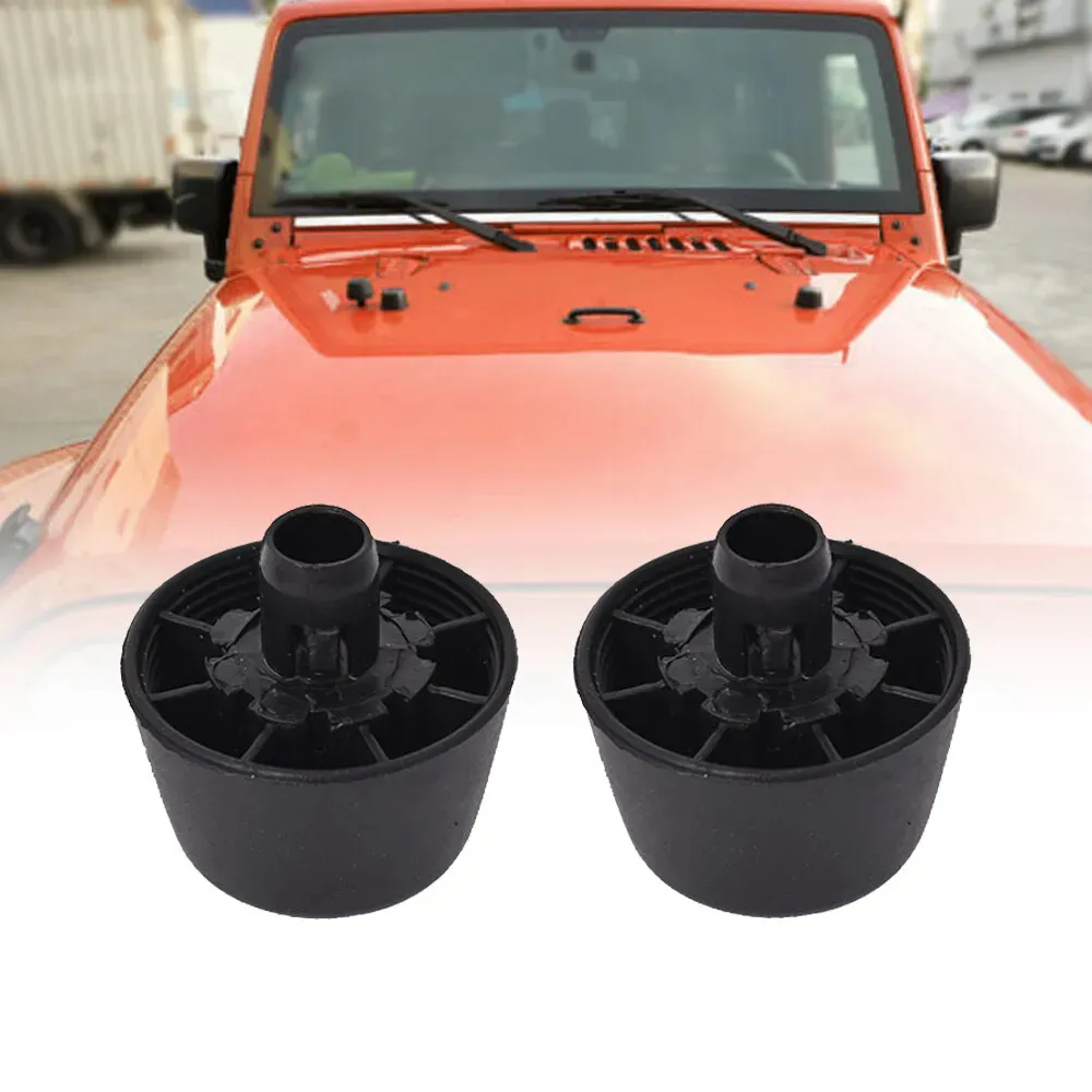 Oem đen cao su mui xe Bumper Hood Scoop dừng đệm cắm cho Jeep Wrangler JK tự động Phụ tùng xe công cụ