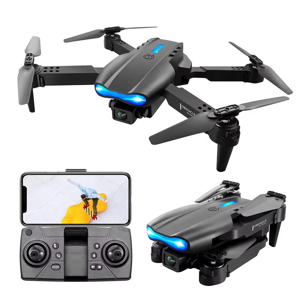 Goedkope E99 4K Speelgoed Drone Afstandsbediening Hd Dual Camera Wifi Transmissie Fpv Automatische Terugkeer Quadcopter Rc Helikopter Voor Kinderen