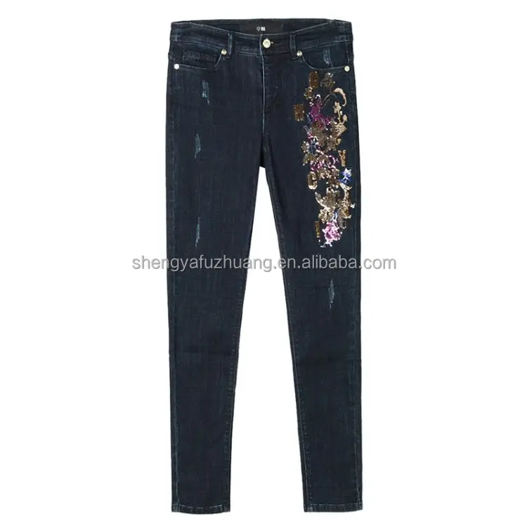 cheap wholesale women's jeans hot sale ladies jeans pants stretch lady long jean pants women's denim pants