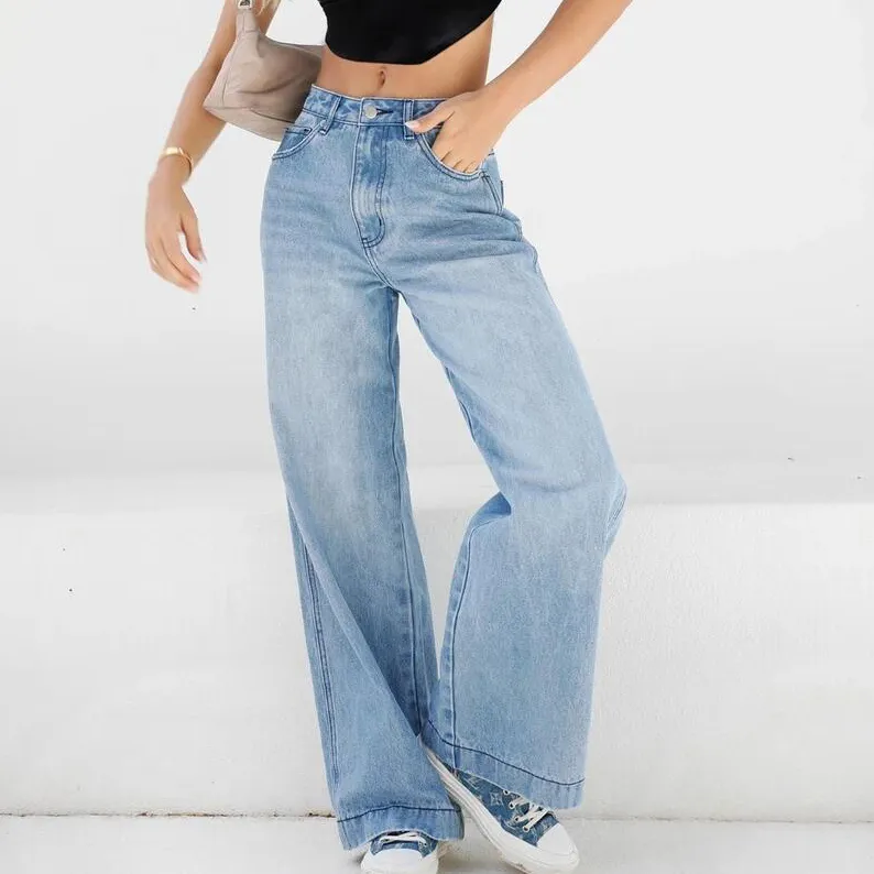 Macheda — jean taille haute pour femme, pantalon denim, coupe droite, style boyfriend, personnalisé, nouveau design, 2021