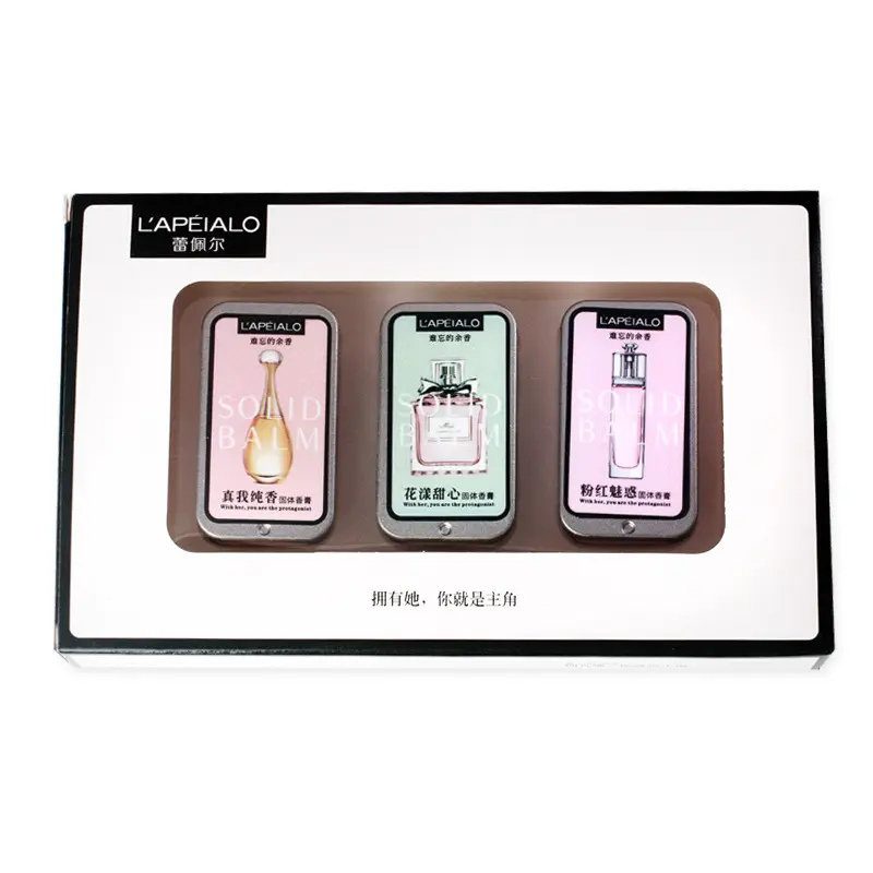 Juego de perfume ortable para niña, set de 3 uds.