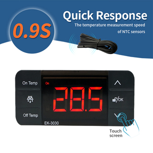 Controlador de temperatura digital, compresor de llave táctil de almacenamiento en frío, temperatura media baja, ventilador de descongelación, plástico OEM, 1 unidad