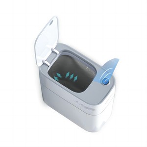 スマート電気スタンディングゴミ箱非接触ゴミ箱カバー付きコンパクト長方形屋内PPゴミビン家庭用収納 - Product Image 2