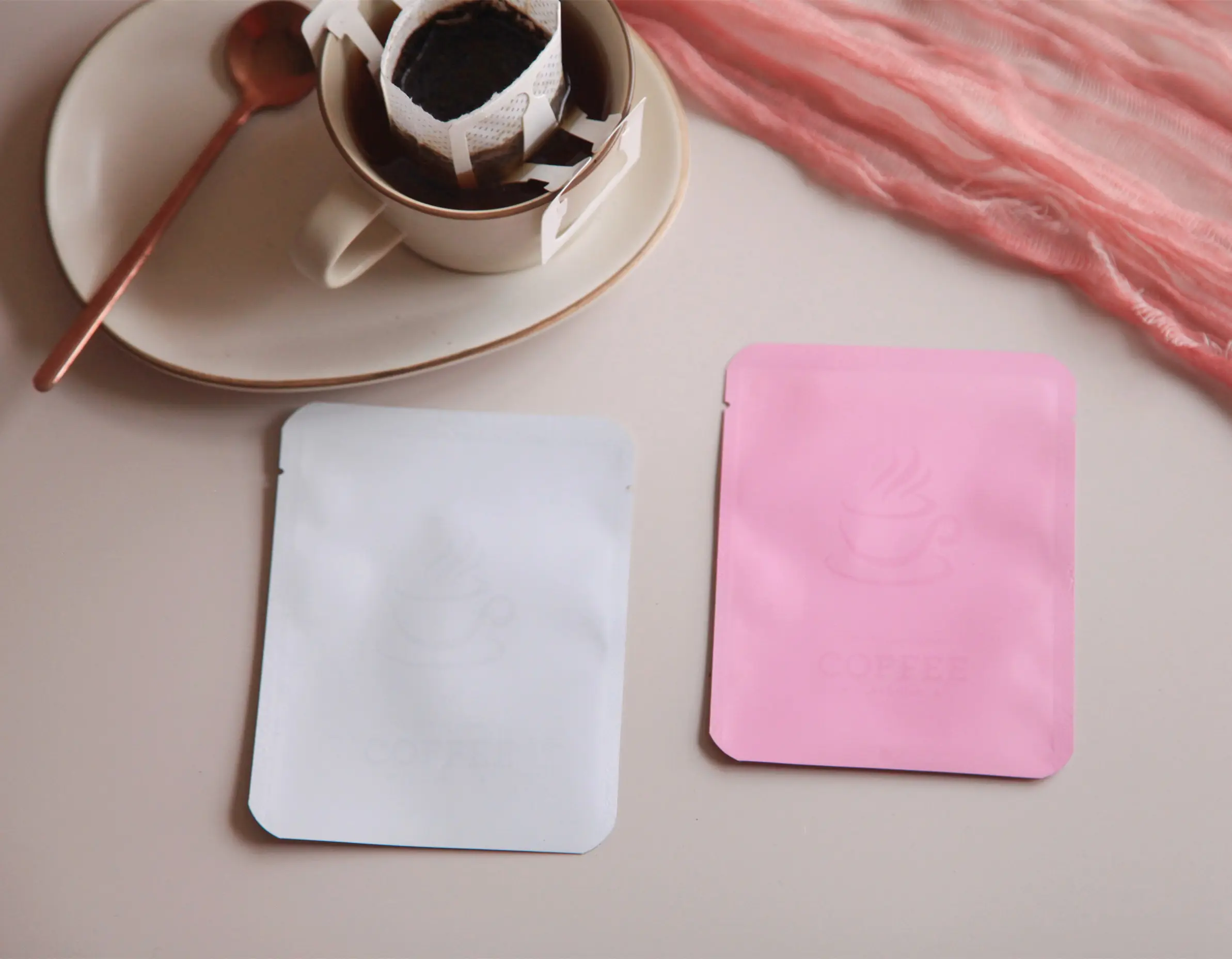 Chinese Factory Supply Folha De Alumínio Sachet De Café Para Plat E Triângulo Tea Bags