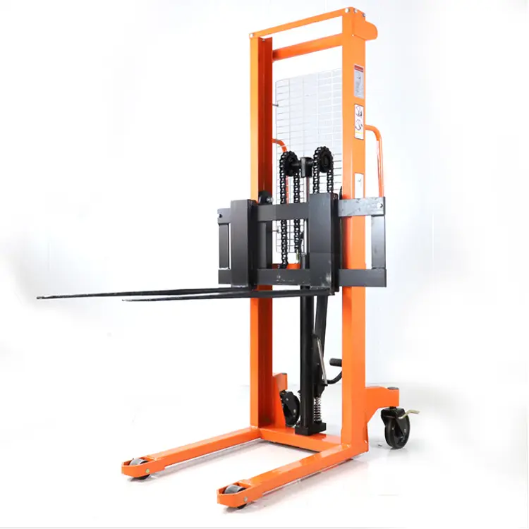 Carrello elevatore manuale idraulico Montacargas 1 tonnellata 1.6M Stacker per transpallet manuale