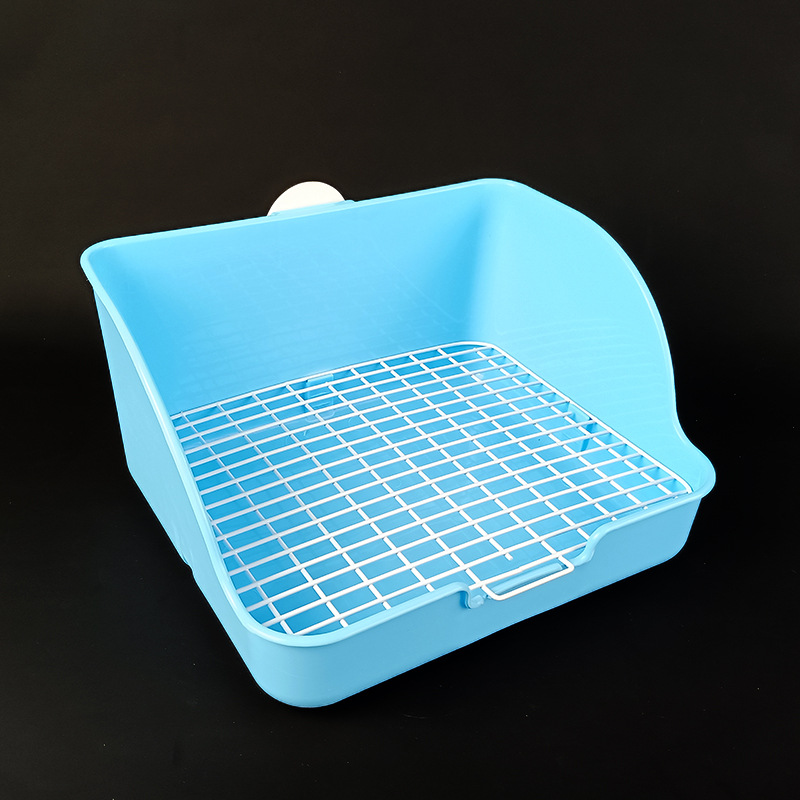 Square toilet in blue color