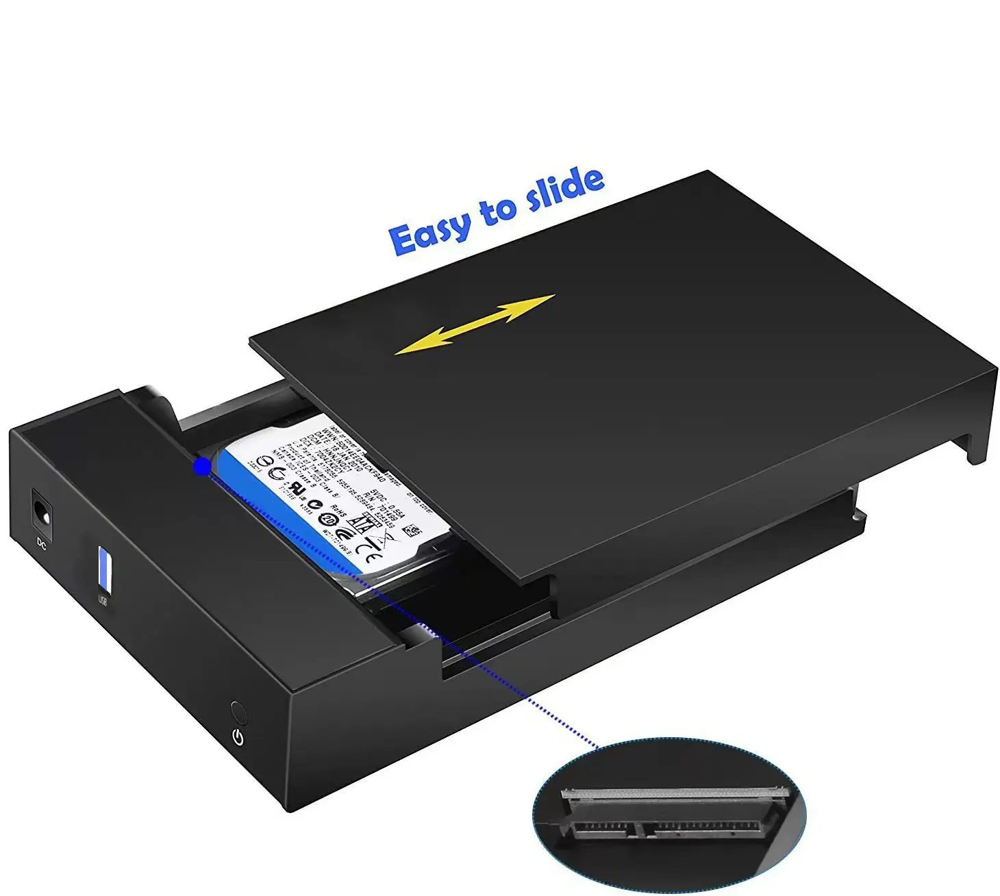 3.5 inch USB 3.0 để SATA lưu trữ bên ngoài trường hợp Ổ đĩa cứng bao vây 3.5 HDD trường hợp 10TB cho máy tính để bàn