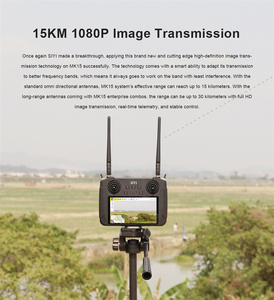 SIYI MK15 מיני HD כף יד רדיו מערכת משדר שלט רחוק 5.5-אינץ צג 1080p 60fps 180ms <span class=keywords><strong>FPV</strong></span> 15KM FCC מוסמך