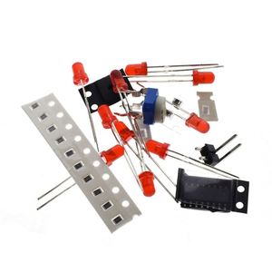 Akıllı elektronik kitleri NE555 + CD4017 hafif su akan LED ışık modülü DIY kiti elektronik ilkeleri öğrenmek, çocuk Lab - Product Image 3
